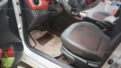 Thảm lót sàn ô tô 360 độ Hyundai i10 giá tại xưởng, rẻ nhất Hà Nội, TPHCM